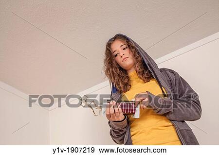 Teenage girl with a trophy View Large Photo Image Stock Photo - Teenage girl with a trophy. Fotosearch