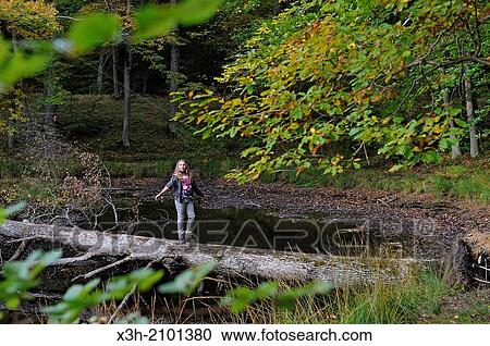 teenager balanced on a lying trunk, Vilpert ponds around Saint-Leger-en-Yvelines, Forest of Rambouillet, Yvelines department, Ile-de-France region, France, Europe. View Large Photo Image Stock Image - teenager balanced on a lying trunk, Vilpert ponds around Saint-Leger-en-Yvelines, Forest of Rambouillet, Yvelines department, Ile-de-France region, France, Europe.. Fotosearch