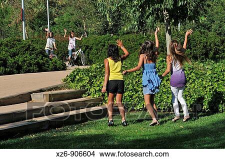 teenagers in the park View Large Photo Image Picture - teenagers in the park. Fotosearch