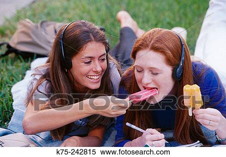 teens sharing View Large Photo Image Stock Photography - teens sharing. Fotosearch