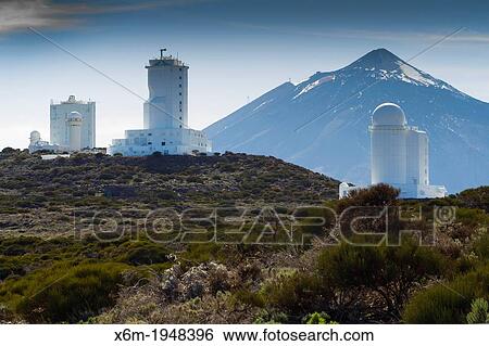 Stock Photograph - Teide Observatory. Tenerife, Canary Islands, Spain.. Fotosearch