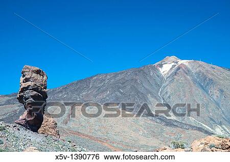 Stock Photograph - Teide volcano. Caadas del Teide National Park. Canary Islands. Tenerife. Spain. Fotosearch