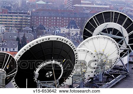 Tele Communication, Satellite earth station View Large Photo Image Stock Image - Tele Communication, Satellite earth station. Fotosearch