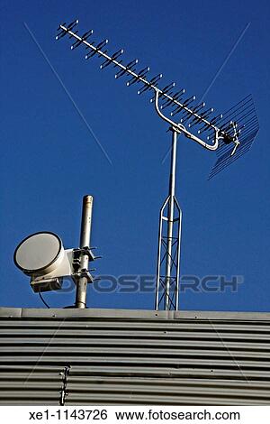 Stock Photograph - Telecommunications antenna.. Fotosearch