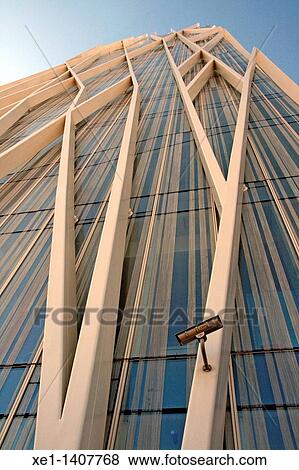 Stock Photo - telefonica's building, Forum site, Barcelona, Catalonia, Spain.. Fotosearch