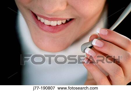 Stock Photo - Telemarketer. Fotosearch