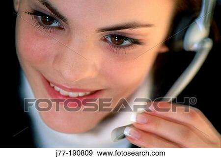 Telemarketer View Large Photo Image Stock Photo - Telemarketer. Fotosearch