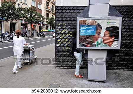 Telephone booth, Gran de Gracia street, Barcelona, Catalonia, Spain View Large Photo Image Stock Image - Telephone booth, Gran de Gracia street, Barcelona, Catalonia, Spain. Fotosearch