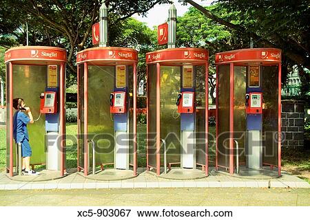 Telephone booths, War Memorial Park, Beach Road, Singapore, Asia View Large Photo Image Stock Photo - Telephone booths, War Memorial Park, Beach Road, Singapore, Asia. Fotosearch