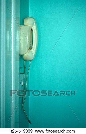 Telephone on Wall View Large Photo Image Stock Photo - Telephone on Wall. Fotosearch