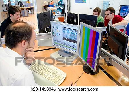 Television of the Future, digital TV and multimedia services, Vicomtech-IK4 Visual Interaction and Communication Technologies Centre, applied research centre for Interactive Computer Graphics and Multimedia, San Sebastian Technology Park View Large Photo Image Stock Photography - Television of the Future, digital TV and multimedia services, Vicomtech-IK4 Visual Interaction and Communication Technologies Centre, applied research centre for Interactive Computer Graphics and Multimedia, San Sebastian Technology Park. Fotosearch