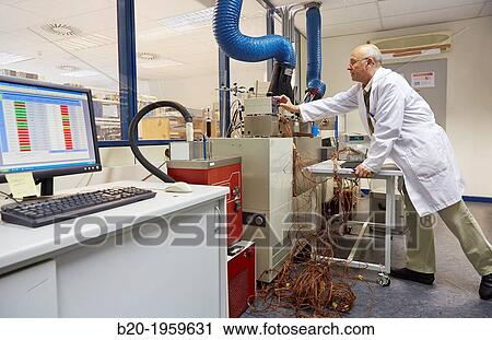 Stock Image - Temperature Calibration. Bath salts. Temperature Metrology. Technological Services to Industry. Tecnalia Research & Innovation, Zamudio, Bizkaia, Basque Country, Spain.. Fotosearch