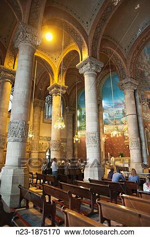 TEMPLE INTERIOR Tibidabo, Barcelona, SPAIN View Large Photo Image Stock Image - TEMPLE INTERIOR Tibidabo, Barcelona, SPAIN. Fotosearch