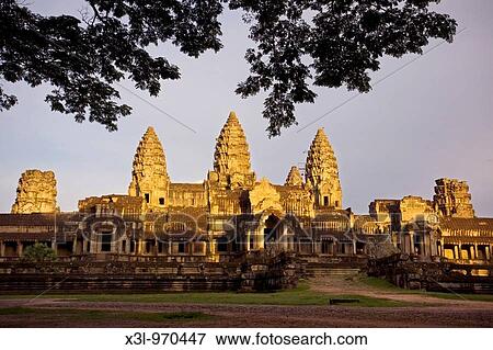 Stock Photo - Temple of Angkor Wat Angkor site Cambodia. Fotosearch
