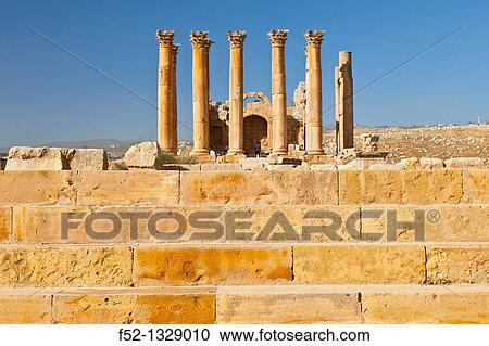 Temple of Artemisa or Diana, Greco-Roman city of Jerash, Jordan, Middle East. View Large Photo Image Stock Image - Temple of Artemisa or Diana, Greco-Roman city of Jerash, Jordan, Middle East.. Fotosearch