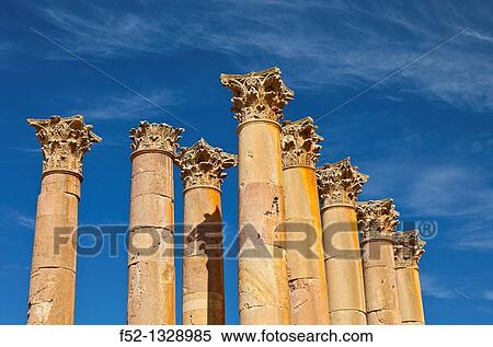 Temple of Artemisa or Diana, Greco-Roman city of Jerash, Jordan, Middle East. View Large Photo Image Stock Photography - Temple of Artemisa or Diana, Greco-Roman city of Jerash, Jordan, Middle East.. Fotosearch