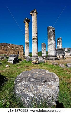 Temple of Artimis Sardis, originally the fourth largest Ionic temple when it was originally built in 300 B C View Large Photo Image Stock Image - Temple of Artimis Sardis, originally the fourth largest Ionic temple when it was originally built in 300 B C. Fotosearch