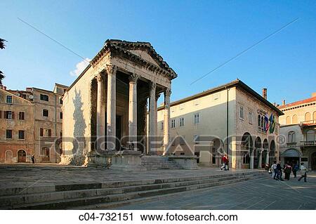 Temple of Augustus, Pula. Istrian peninsula, Croatia View Large Photo Image Stock Image - Temple of Augustus, Pula. Istrian peninsula, Croatia. Fotosearch