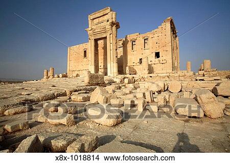 Temple of Bel in the ancient site of Palmyra, Syria View Large Photo Image Picture - Temple of Bel in the ancient site of Palmyra, Syria. Fotosearch