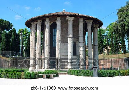 Stock Image - Temple of Hercules in the Forum Boarium. Fotosearch