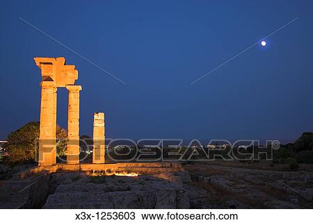 Temple of Pythian Apollo found on Monte Smith in the acropolis of Rhodes Greek island of Rhodes Greece View Large Photo Image Stock Image - Temple of Pythian Apollo found on Monte Smith in the acropolis of Rhodes Greek island of Rhodes Greece. Fotosearch