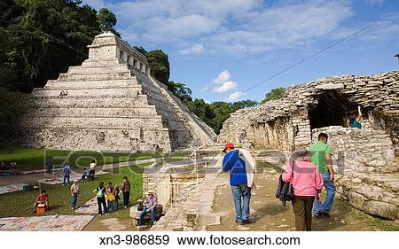 Temple of the Inscriptions funerary monument for Pacal the Great, Palenque. Chiapas, Mexico View Large Photo Image Stock Photo - Temple of the Inscriptions funerary monument for Pacal the Great, Palenque. Chiapas, Mexico. Fotosearch