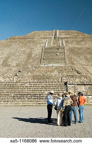 Stock Photograph - Temple of the Sun, Archaeological Zone of Teotihuacan, State of Mexico, Mexico. Fotosearch