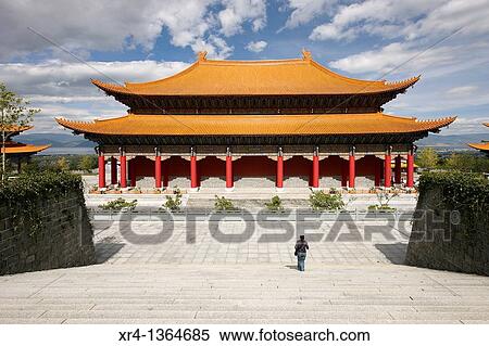 Stock Photography - Temple of the Three Pagodas Chonsheng, Dali Bai Autonomous Prefecture of Dali, Yunnan, China. Fotosearch