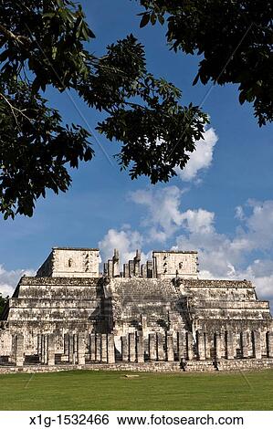 Temple of the Warriors in Chichen Itza, Yucatan Peninsula, Mexico View Large Photo Image Stock Photograph - Temple of the Warriors in Chichen Itza, Yucatan Peninsula, Mexico. Fotosearch