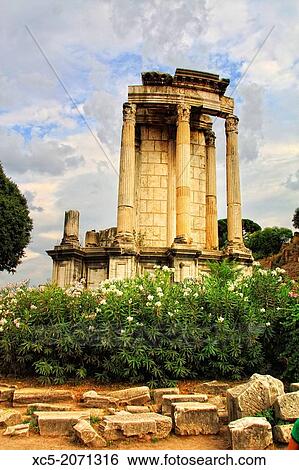 Temple of Vesta, Roman Forum, Rome, Italy View Large Photo Image Stock Photograph - Temple of Vesta, Roman Forum, Rome, Italy. Fotosearch