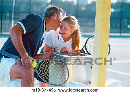 Stock Photography - tennis couple. Fotosearch