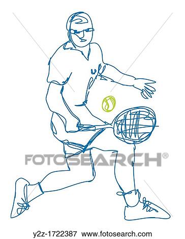 Tennis player using his backhand View Large Photo Image Stock Photo - Tennis player using his backhand. Fotosearch