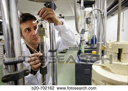 Tension test, determination of yield point, Department of Mechanical assays, Foundry Unit. Fundaci? n Inasmet-Tecnalia, Centro de Investigaci? n, Parque Tecnologico de San Sebastian, Donostia, Gipuzkoa, Euskadi. View Large Photo Image Stock Image - Tension test, determination of yield point, Department of Mechanical assays, Foundry Unit. Fundaci? n Inasmet-Tecnalia, Centro de Investigaci? n, Parque Tecnologico de San Sebastian, Donostia, Gipuzkoa, Euskadi.. Fotosearch