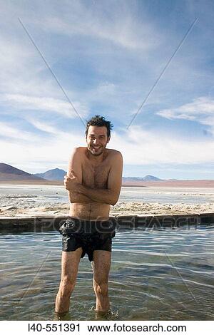 Stock Image - Termal waters called? Termas de Polques?. Salar de Uyuni. Bolivia. Fotosearch