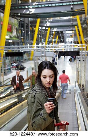 Stock Photo - Terminal T4, Aeropuerto de Barajas, Madrid, Spain.. Fotosearch