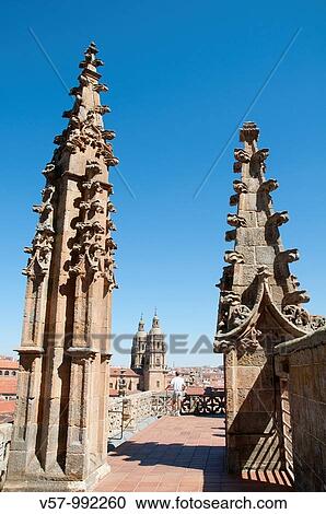 Terrace of the cathedral. Salamanca, Castilla Leon, Spain. View Large Photo Image Stock Image - Terrace of the cathedral. Salamanca, Castilla Leon, Spain.. Fotosearch