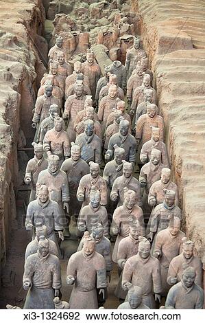 Terracotta army, Xian, Shaanxi Province, China View Large Photo Image Stock Image - Terracotta army, Xian, Shaanxi Province, China. Fotosearch