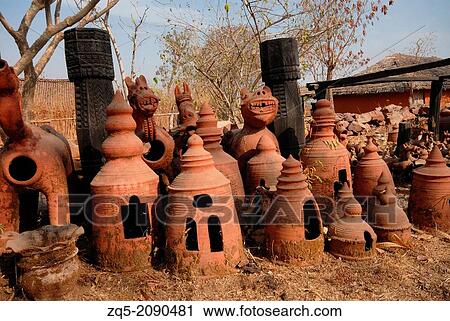 Terracotta articles. Manav Sangrahalaya, Bhopal, Madhya Pradesh, India. View Large Photo Image Stock Image - Terracotta articles. Manav Sangrahalaya, Bhopal, Madhya Pradesh, India.. Fotosearch