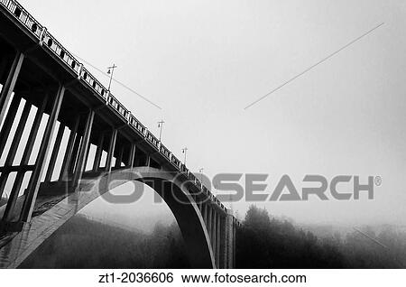 Stock Photograph - Teruel Viaduct in winter.. Fotosearch