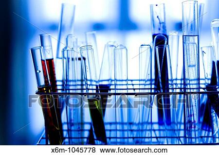 Stock Photo - test tubes in a laboratory. Fotosearch