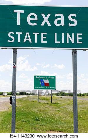 Texas State Line Sign View Large Photo Image Stock Image - Texas State Line Sign. Fotosearch