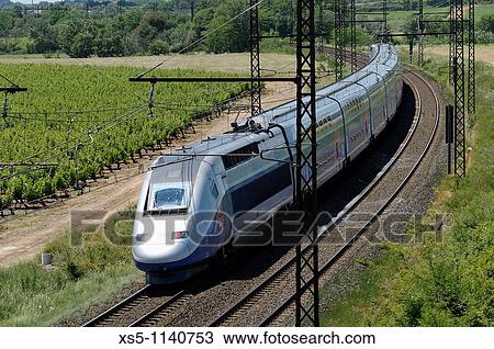 Stock Image - TGV France. Fotosearch