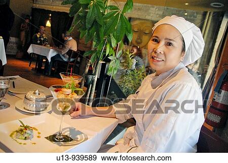 Stock Photo - Thai chef, Toronto, Canada. Fotosearch