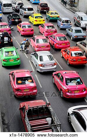 Thailand, Bangkok, Traffic near Siam BTS Skytrain Station View Large Photo Image Stock Photography - Thailand, Bangkok, Traffic near Siam BTS Skytrain Station. Fotosearch