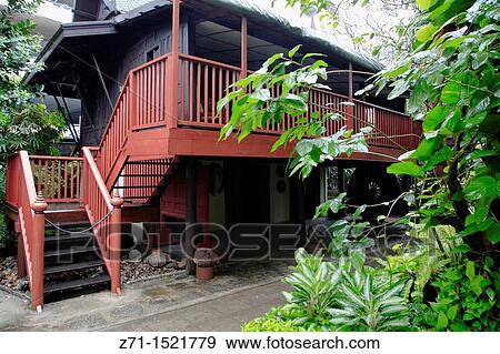 Stock Photo - Thailand, Bangkok, Wang Suan Phakkat, Lettuce Farm Palace.. Fotosearch