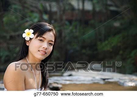 Stock Image - Thailand. Chiang Mai. Thai woman.. Fotosearch