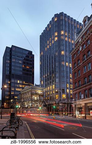 Stock Photograph - The Albert-a Traditional English Pub on the corner of Victoria Street and Artillery Row surrounded by modern office buildings, London, England.. Fotosearch