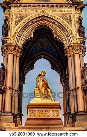 The Albert Memorial, Kensington Gardens, London, England. View Large Photo Image Stock Image - The Albert Memorial, Kensington Gardens, London, England.. Fotosearch