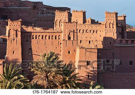 Stock Photo - the ancient kasbah of Ait Benhaddou UNESCO World Heritage Site, Morocco. Fotosearch