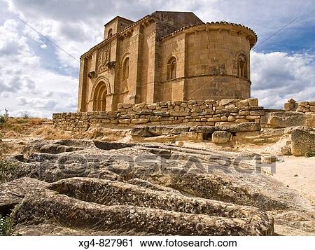 The archaeological site of the necropolis and the 12th Century Romanesque church of Santa Maria de la Piscina - Pecia - La Sonsierra - La Rioja - Spain View Large Photo Image Stock Image - The archaeological site of the necropolis and the 12th Century Romanesque church of Santa Maria de la Piscina - Pecia - La Sonsierra - La Rioja - Spain. Fotosearch